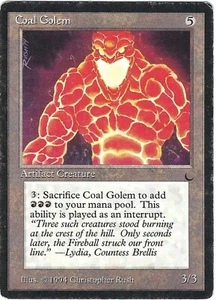 Coal Golem The Dark Uncommon – MTG Magic the Gathering Card - Picture 1 of 2