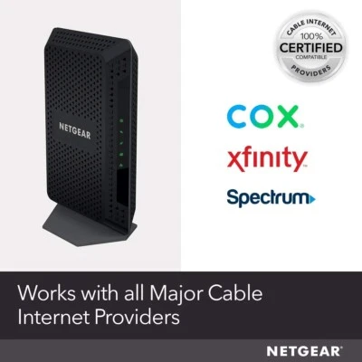 NETGEAR CM600 960Mbps DOCSIS 3.0 Cable Modem - TESTED (no power cord) - Image 1 of 4