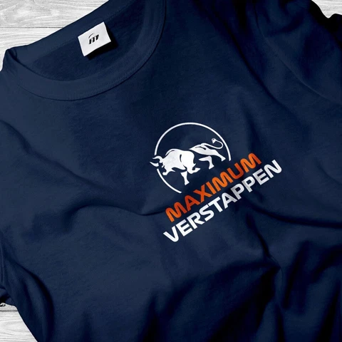 T-Shirt Maximum Verstappen RB F1 Racing  Motorsport Cotton Tee Adult Size Cover