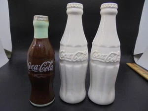 Coca Cola Weiß Keramik Salz & Pfefferstreuer - Bild 1 von 8