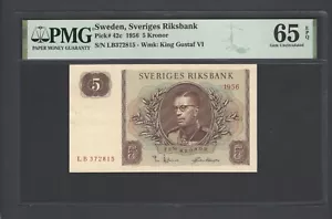 Sweden 5 Kronor 1956 P42c Uncirculated Grade 65 - Picture 1 of 2