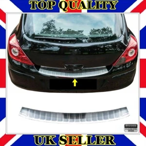Chrom Stoßstange hinten GEBÜRSTET S.STAHL VAUXHALL OPEL CORSA D 2006 bis 2014 - Bild 1 von 7