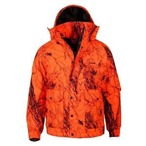 Gamehide Men's Insulated Burr Resistant Blaze Orange Camo Deerhunter Parka - Picture 1 of 4