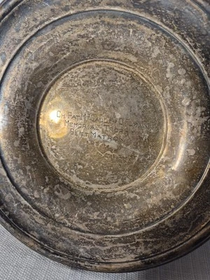 Plato de plata esterlina internacional de 9 pulgadas H296 (mono) mejor matrona Pat McCauley  Foto 1 de 4