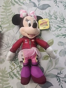 Peluche Minnie Mouse de 10 pulgadas de Mickey y el corredor Roadster nuevo con etiquetas - Imagen 1 de 3