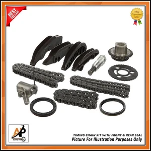 FOR BMW 4 5 6 7 X3 X6 N57 3.0 DIESEL ENGINE TIMING CHAIN KIT + FRONT & REAR SEAL - Picture 1 of 4