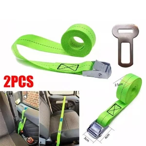 2 juegos de correas de seguridad para puertas de cabina de autocaravana - cerraduras puertas con el anclaje del cinturón de seguridad - Imagen 1 de 8
