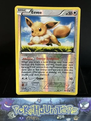 Pokemon Card Eevee 80/111 Furious Fists Reverse Holo Rare L/P - Image 1 of 4