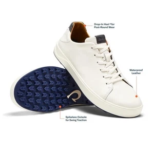 Olukai Wai’alae White Size 10 Golf Shoes $160 MSRP - Picture 1 of 9