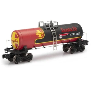 O Gauge Modern Tank Car - SANTA FE BLACKBONNET - New Item - Free Shipping - Picture 1 of 5
