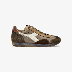 Scarpe Diadora Heritage Equipe H Dirty Stone Wash Evo Sneaker Unisex Beige Sabbi - Picture 1 of 8