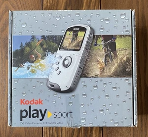 Kodak PlaySport Zx3 HD Waterproof Camera White Unused in Box w/ Charger - Picture 1 of 13