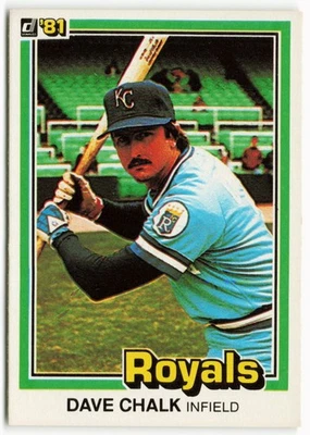 1981 Dave Chalk Donruss - Kansas City Royals - Image 1 of 2