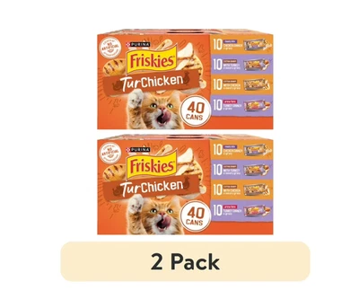 (2 pack) Purina Friskies Turchicken Soft Variety Pack Wet Cat Food 5.5 oz (40) - Image 1 of 4