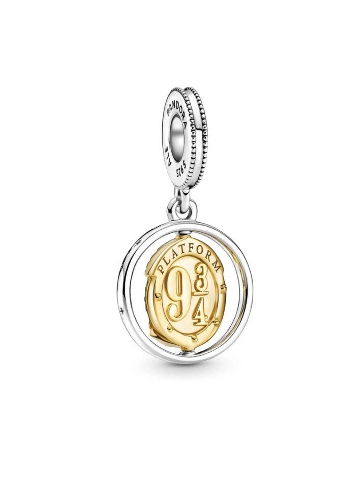 Pandora x Harry Potter, Hedwig Drehender Charm Anhänger, Gleis 9 3/4 - Bild 1 von 4