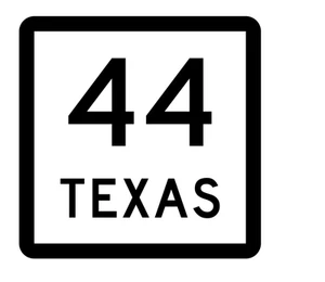 Texas State Highway 44 Sticker Decal R2298 Highway Sign - Picture 1 of 1