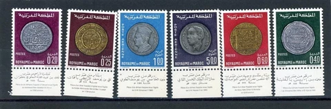 Morocco 1968 coins Scott#216-9, C16-7 Mint NH Cover