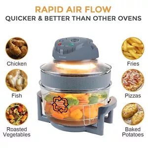 17L manuelle Luftfritteuse, gesundes Halogen zum Backen, 60-Minuten-Timer, Familiengröße - Bild 1 von 8