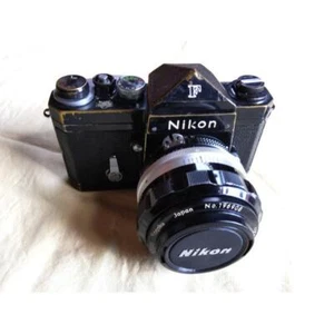 Black Nikon F early type 1.2 used with lens from japan - Picture 1 of 6