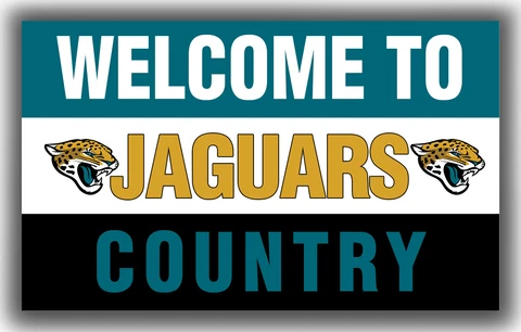 Jacksonville Jaguars Football welcome to Country Flag 90x150cm 3x5ft Best banner Cover