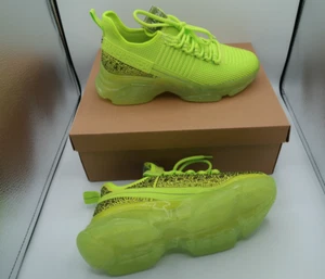 Steve Madden Women's Maxima Rhinestone Trainer Shoes Lime Size 11M New in Box - Picture 1 of 9