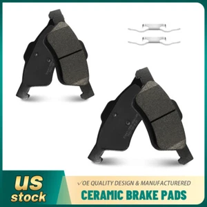 Front Ceramic Disc Brake Pads w/Hardware for 2005 2006 2007-2010 Ford Escape - Picture 1 of 7