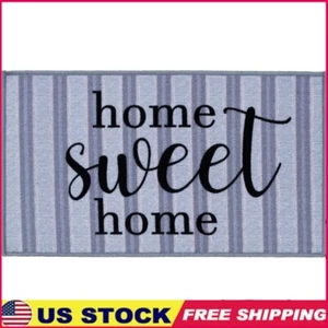 Indoor Accent Rug Striped Design Fade Stain Resistant Entryway Carpet 17 x 30 in - Picture 1 of 6