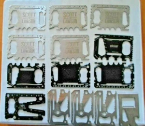 Scott & Lawson w/others Multi Tool Credit Card Pocket Tool Lot of 14 - Picture 1 of 4