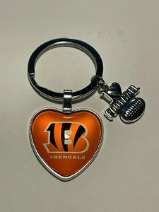 Cincinnati Bengals NFL I Love Football Keychain NEW!! - Picture 1 of 1