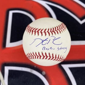 Dustin Pedroia Signed Boston Red Sox OMLB Boston Strong Inscription Steiner CX - Picture 1 of 2