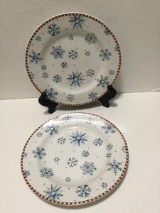 Debbie Mumm Sakura SNOWFLAKE Teller 2er Set - Bild 1 von 3