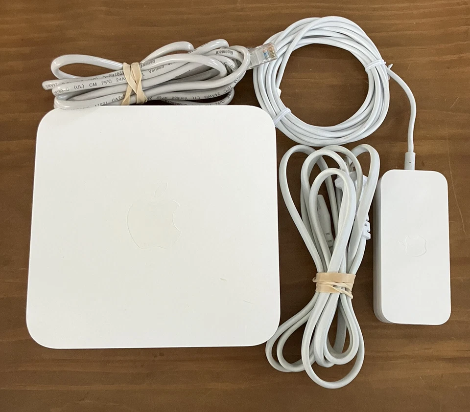 Apple Wireless A1143 AirPort Express Wi-Fi Router Base Station Extreme w/ Power - Image 1 of 4