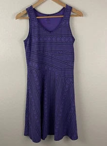 Prana Womens S Purple Amelia Dress Veeda Knit A Line - Picture 1 of 4