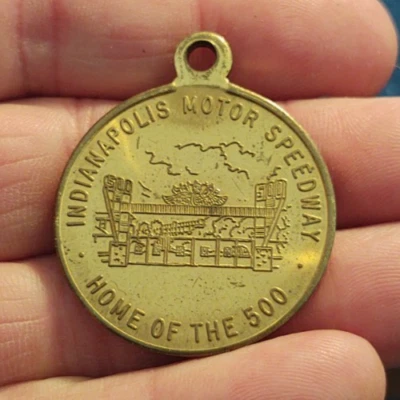 Vintage Indianapolis Motor Speedway , Home of Indy 500 Souvenir Fob / Medal - Image 1 of 2