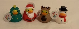 Target Bullseye Playground Set of 4 Christmas Holiday Rubber Ducks - Picture 1 of 6