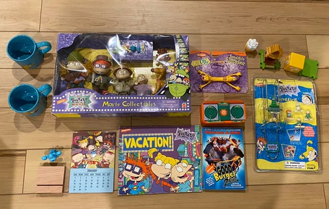 HUGE Vintage Nickelodeon Toy Lot Rugrats, Catdog, Nick Box & More! Please Read Cover