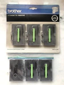 5 BROTHER 6030 BLACK Cassette Ribbons EP-41 43 44 45 WP-600 GENUINE OEM +BONUS - Picture 1 of 7