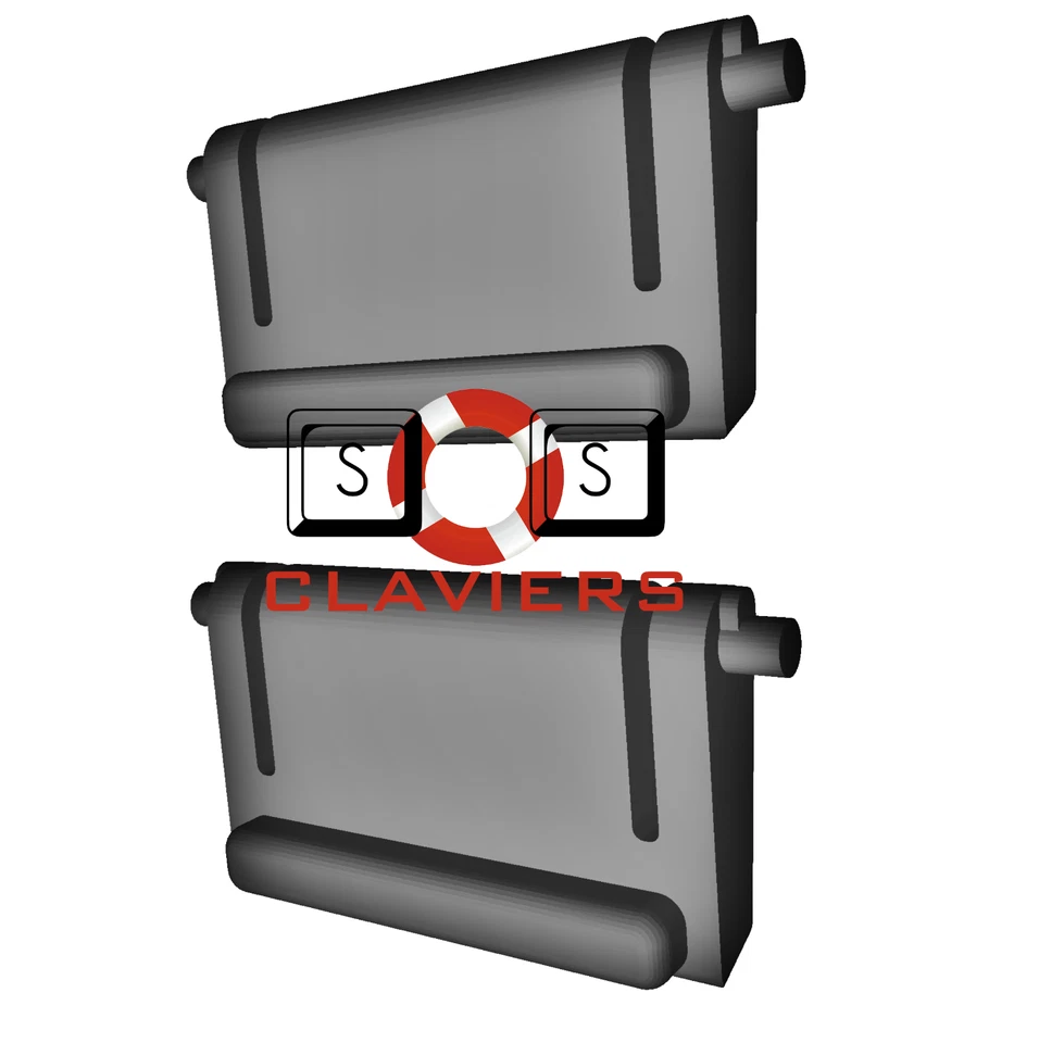 Das Keyboard 5QS Tastatur Spare Abfall Tilt Leg Ständer Foot Feet Satz - Bild 1 von 3