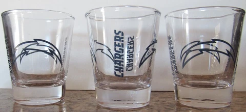 Los Angeles Chargers Shot Glasses  Set of 3 Cover