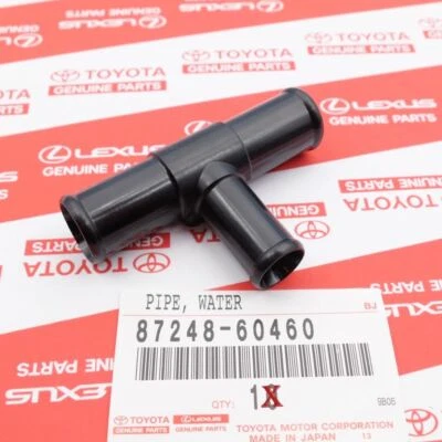 GENUINE TOYOTA / SEQUOIA LEXUS LX450 LX470 HEATER HOSE OUTPUT T PIPE 87248-60460 - Image 1 of 4