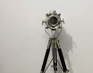 Vintage Marine Theater Searchlight Spotlight Studio Lamp With tripod - Picture 1 of 6
