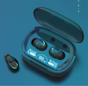 Bluetooth Wireless 5.0 TWS Stereo Earbuds Headphones Headsets Long Battery Life - Picture 1 of 15