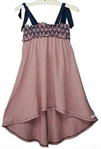$80 Luna Luna Copenhagen Striped Hi Low "Portia" Dress, Sz 8 - 4th of July - Picture 1 of 7