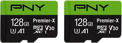 P-SDU128X2V31100PX-GE 128GB Premier-X Class 10 U3 V30 Microsdxc Flash Memory Car - Image 1 of 4