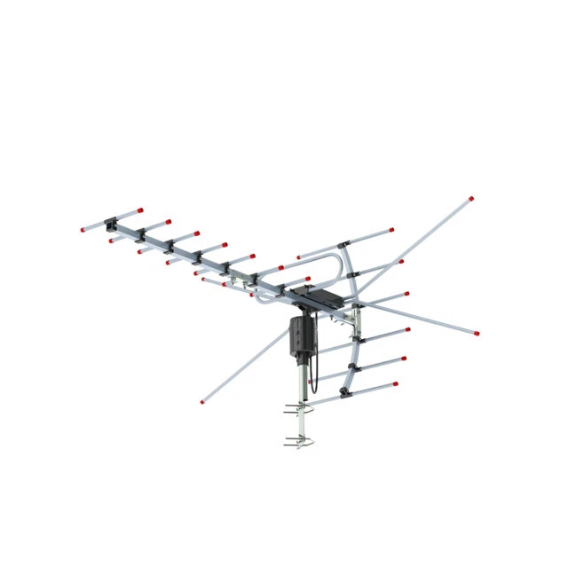 Leadzm TA-001 110 Miles Amplified HD TV Outdoor Antenna - Black