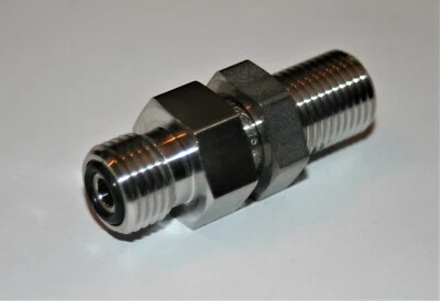 1/4" VCO O-Ring Male Bulkhead Union Fitting 316ss Superlok  Ref. SS-4-VCO-61 - Image 1 of 4