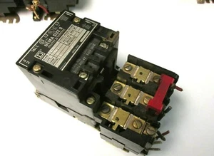 Square D Contactor Size 0 120V Coil 5Hp Cat# 8736 SB04 .. TJ-19 - Picture 1 of 3