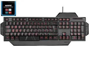 Speedlink RAPAX USB Gaming Keyboard Qwerty LED No Swe Fin Nordic Keyboard-Layout - Picture 1 of 4