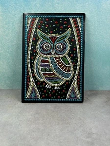 Owl Diamond Painting Leather Notebook Finished And Sealed! - Picture 1 of 2