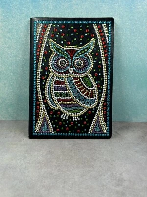 Owl Diamond Painting Leather Notebook Finished And Sealed! - Image 1 of 2